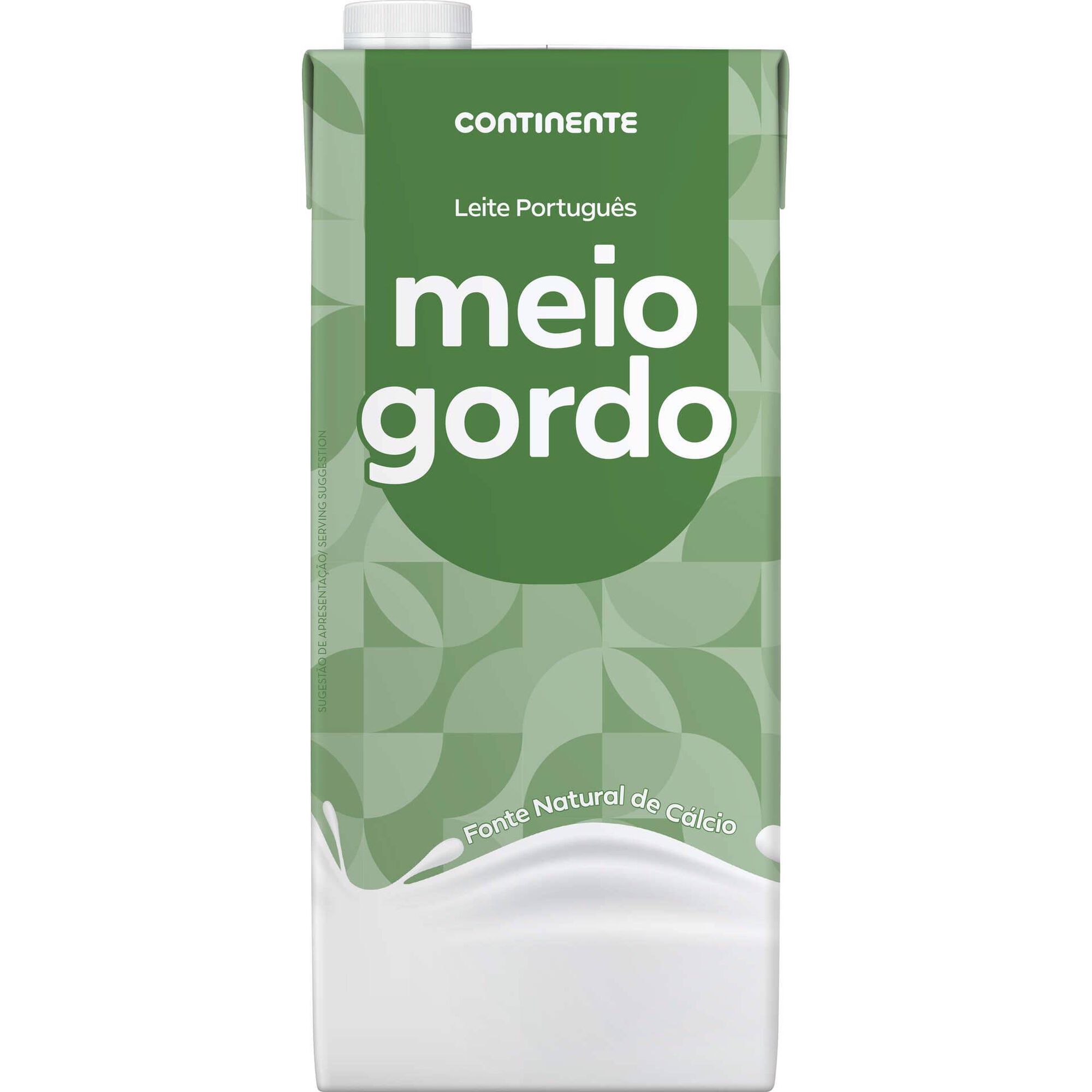 Leite UHT Meio Gordo Continente