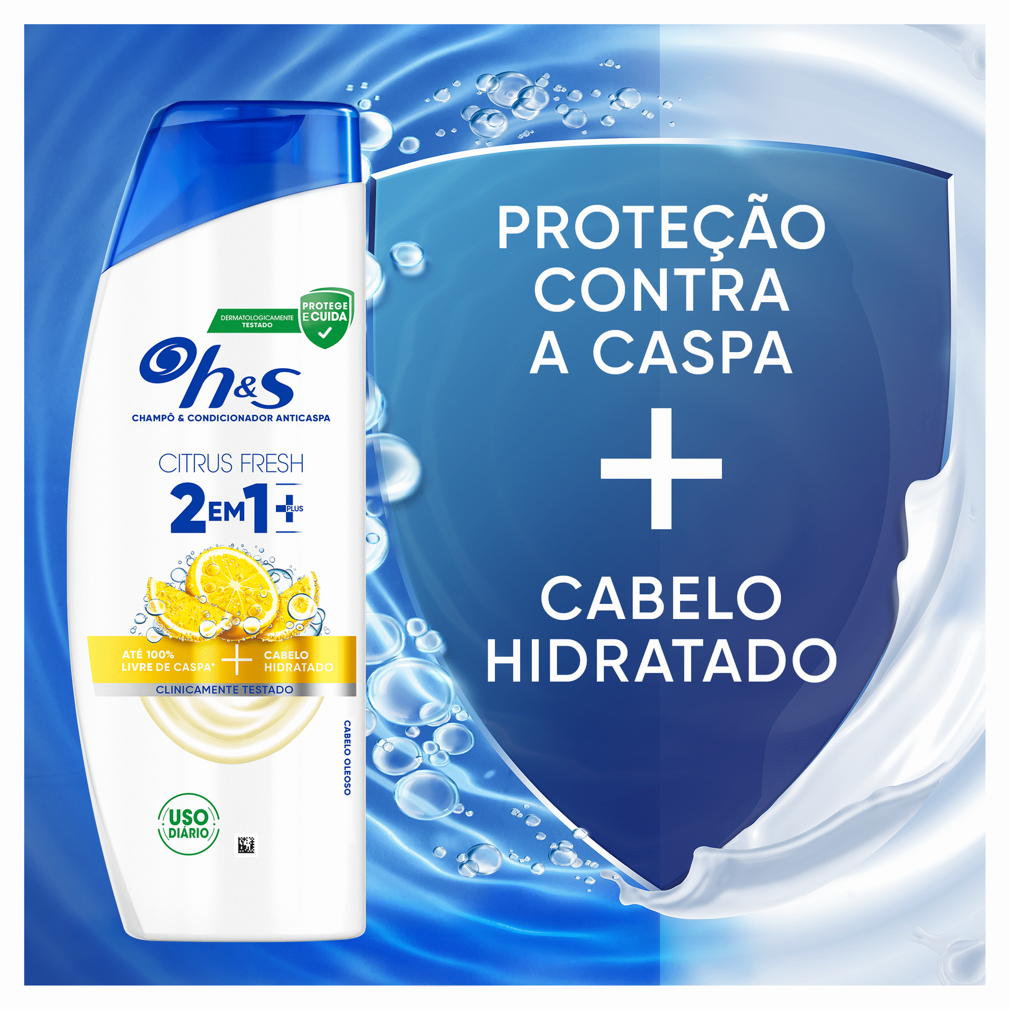 Champ&ocirc; Anticaspa Citrus 2 em 1 Plus H&S
