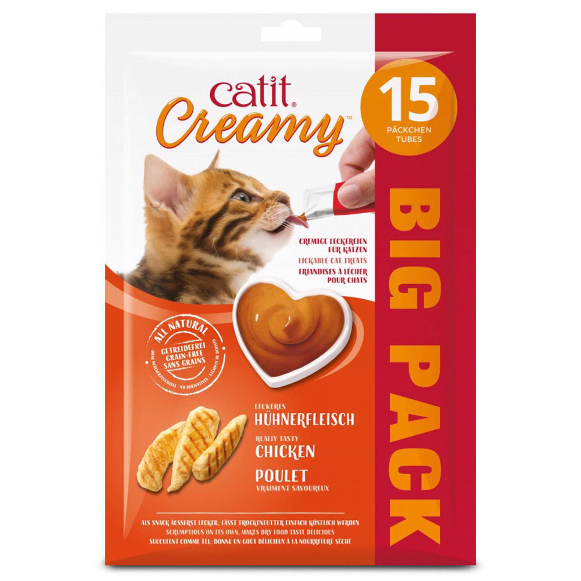Pur&eacute; para Gato Frango Creamy Catit