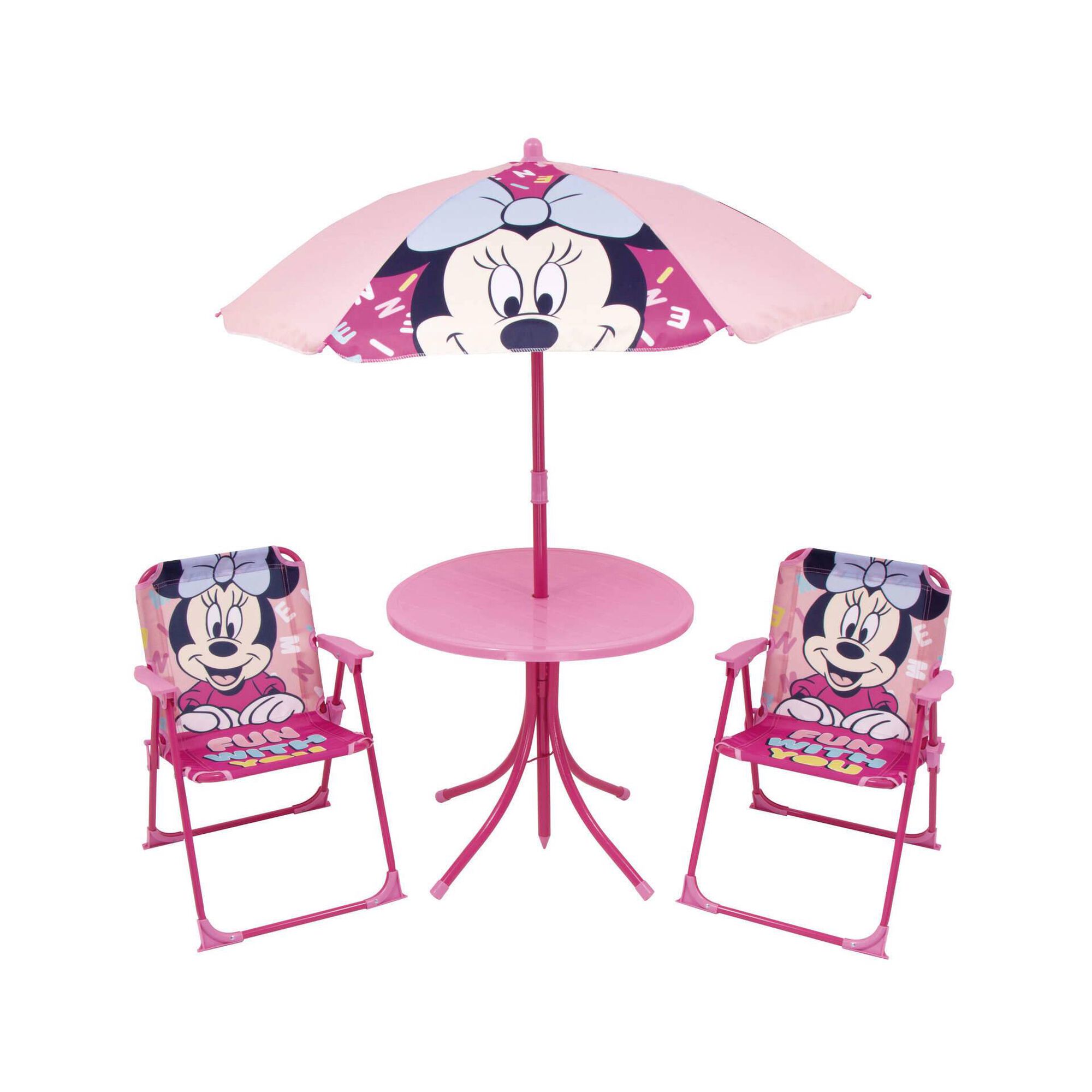 Conjunto Exterior Mesa e 2 Cadeiras Minnie