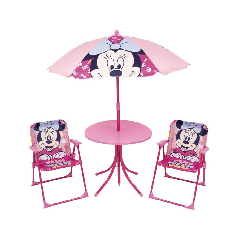 Conjunto Exterior Mesa e 2 Cadeiras Minnie Disney