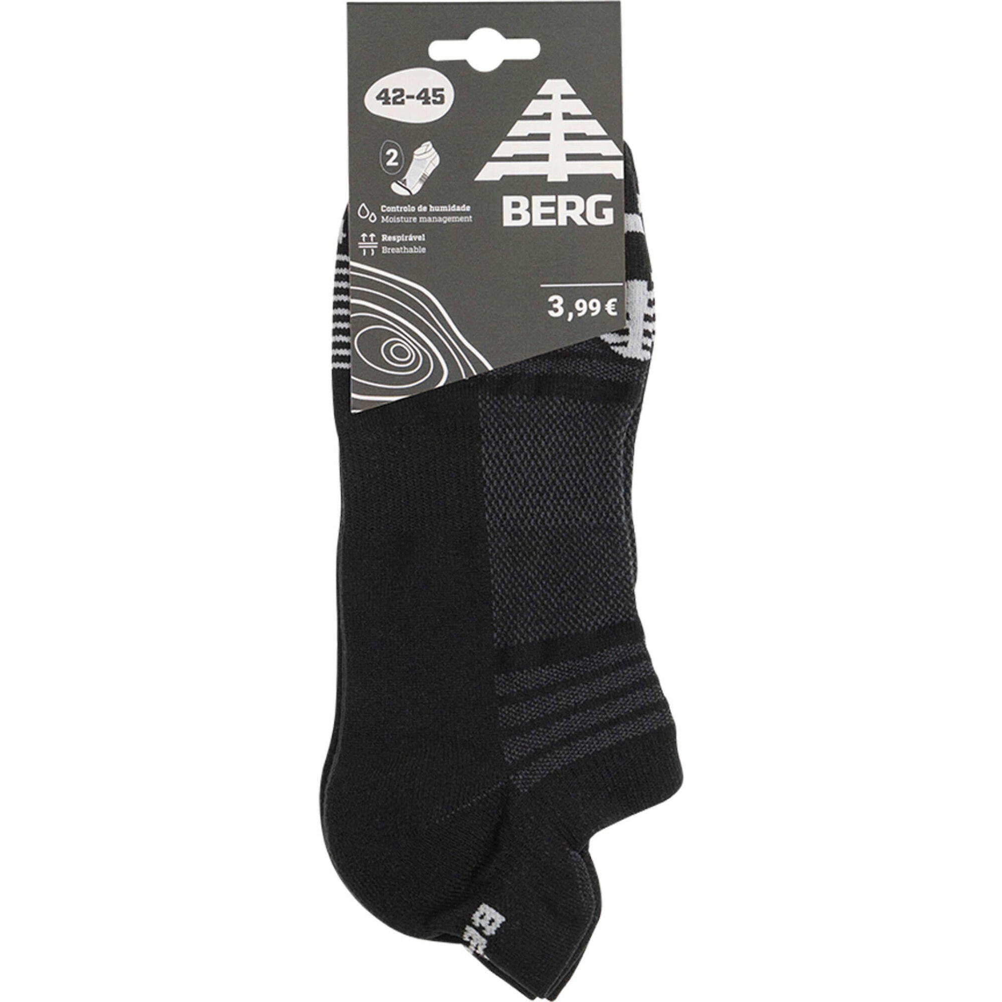 Meias Cano Invisível 42-45 Pretas