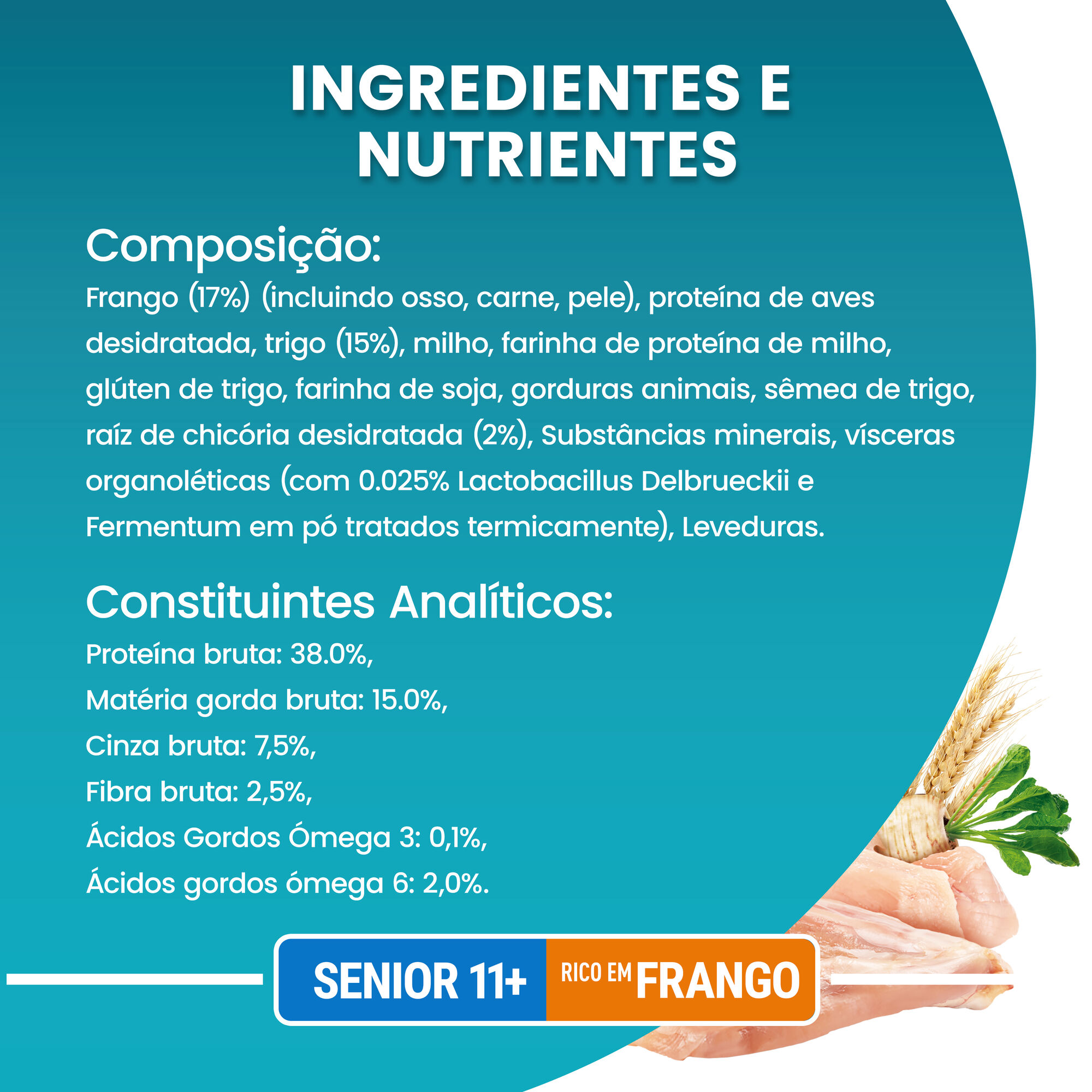 Ra&ccedil;&atilde;o para Gato S&eacute;nior Frango Purina One