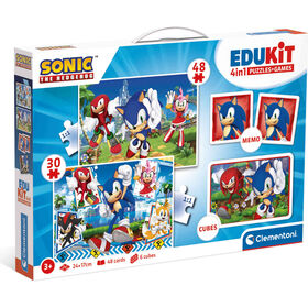 Clementoni - Puzzle Edukit Sonic 48 Pe&ccedil;as
