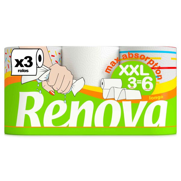 Rolo de Cozinha Max Absorption XXL Renova