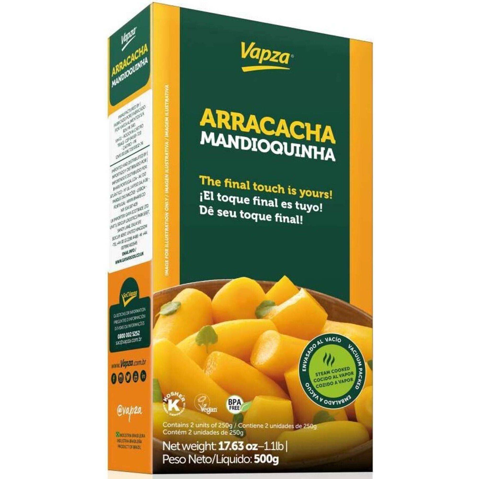 Mandioquinha Cozida no Vapor Vapza