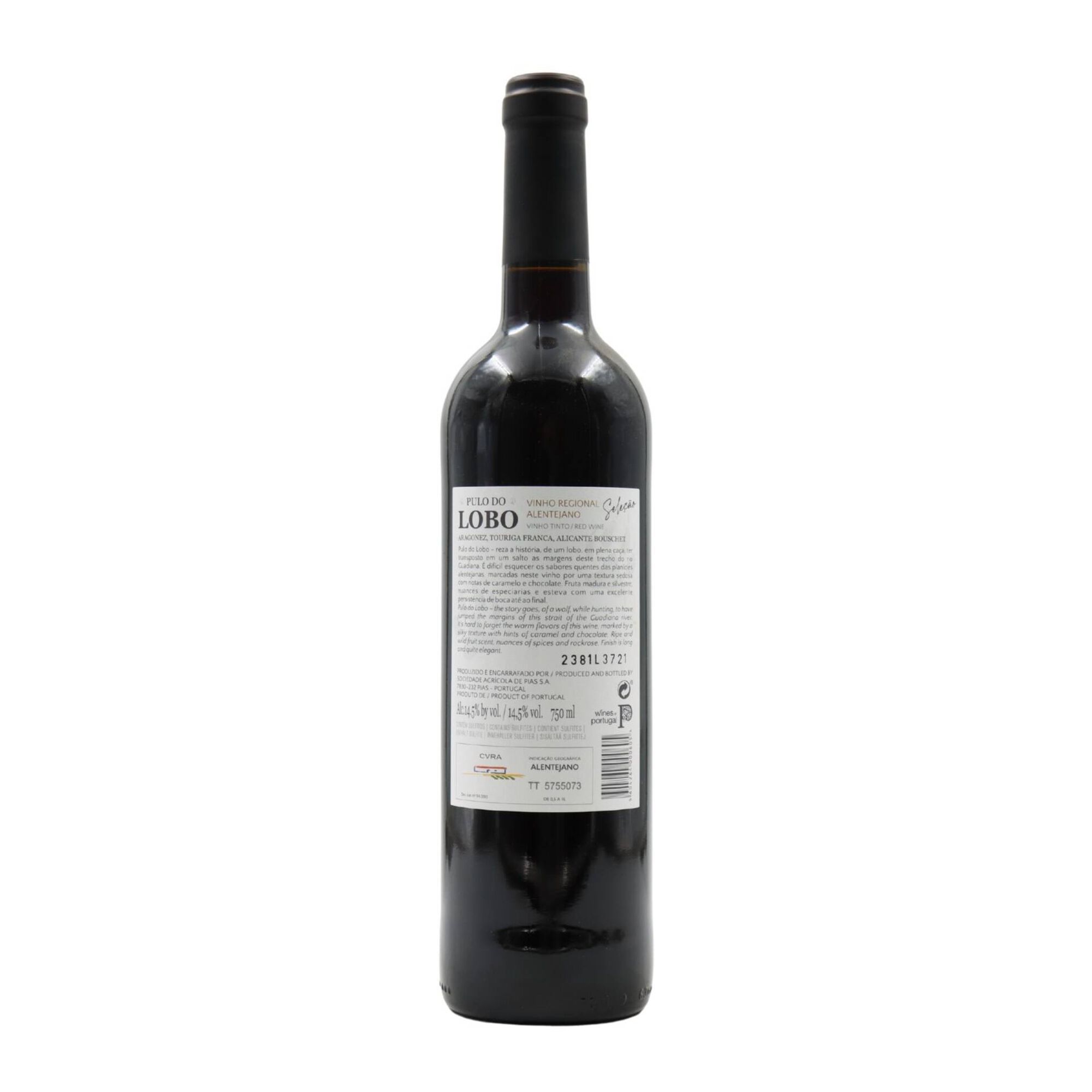 Familia Marga&ccedil;a Pulo Do Lobo Alentejano Vinho Tinto