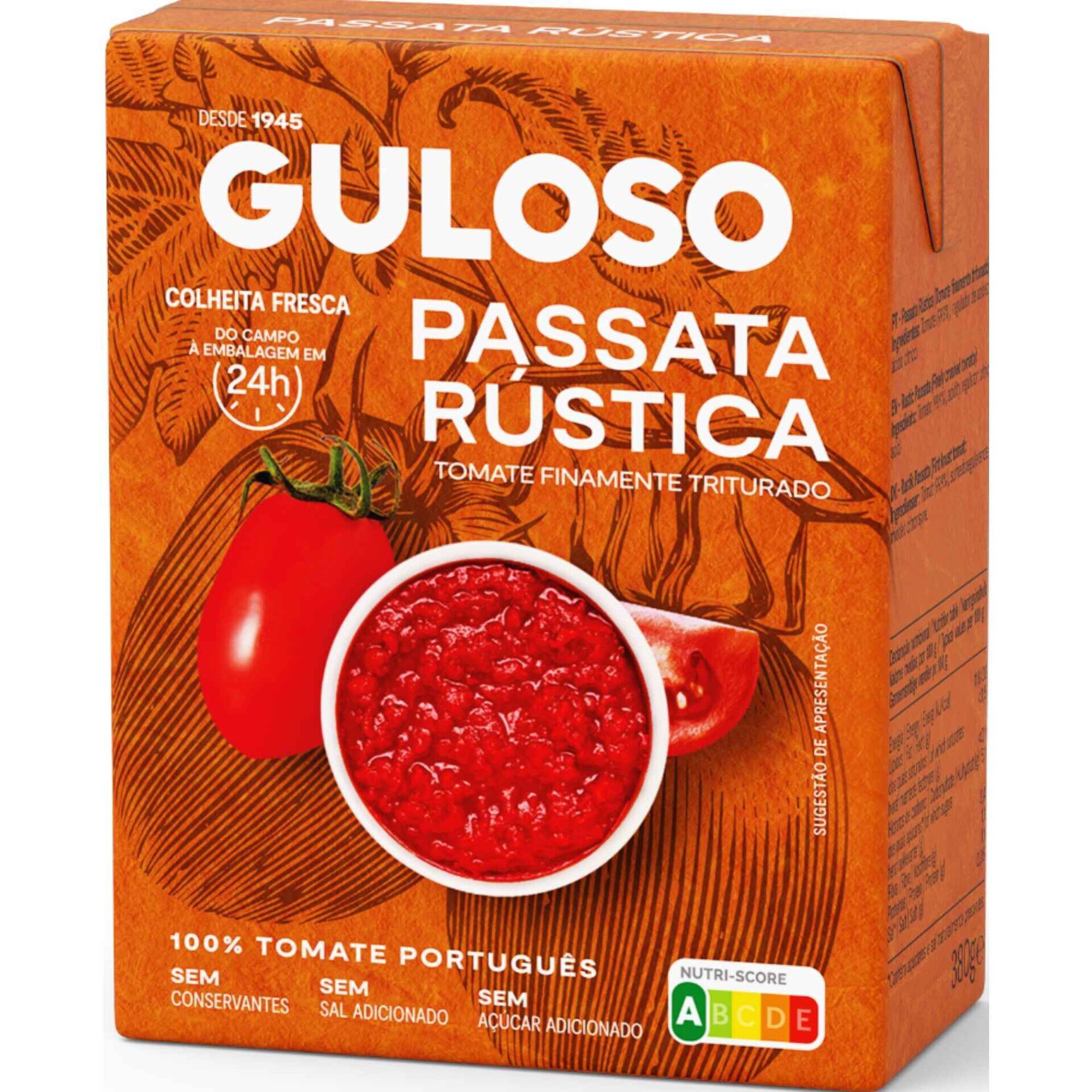 Passata R&uacute;stica de Tomate Guloso