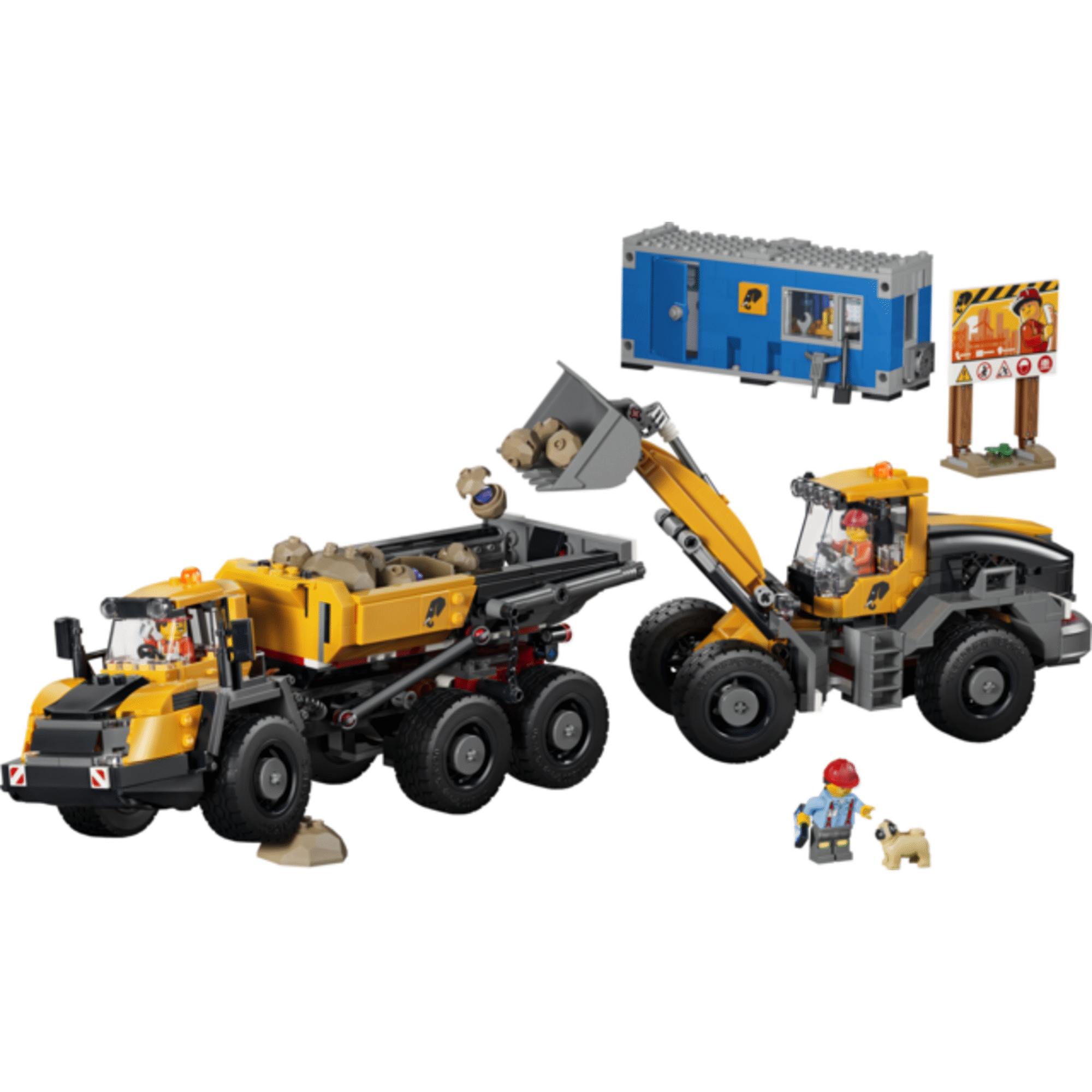 LEGO City - Cami&atilde;o Basculante e Empilhadora Frontal - 60494