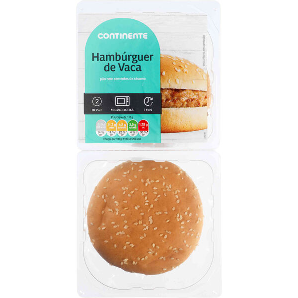 Hambúrguer de Vaca Continente