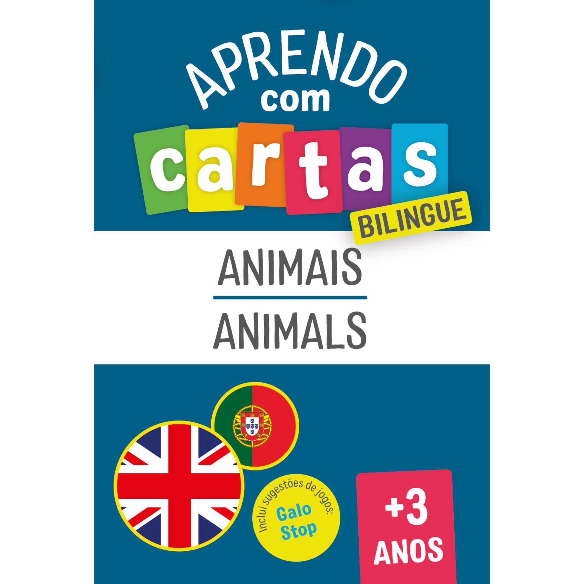 Aprendo com Cartas - Animais - Bilingue