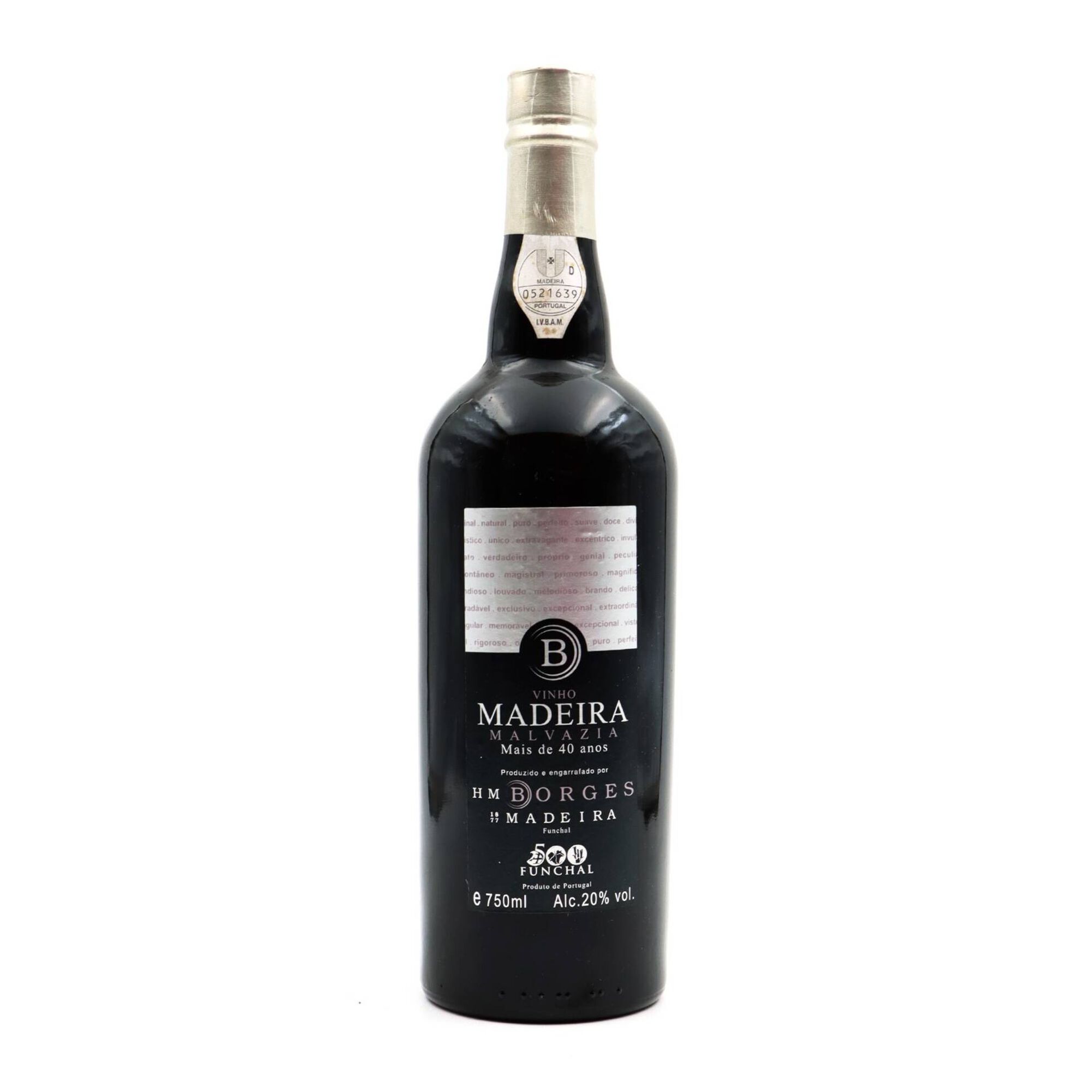 H M Borges Malvasia 40 Anos Vinho da Madeira