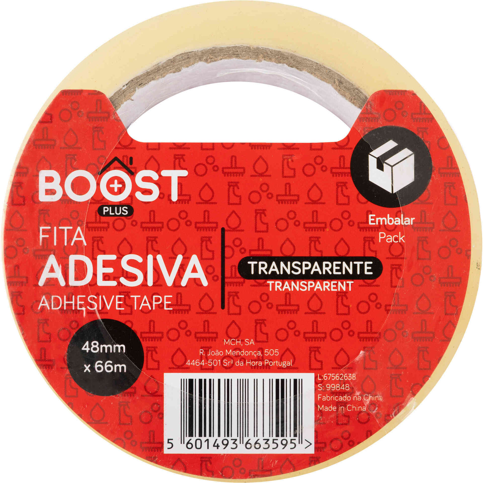 Fita Cola de Embalar 448mmx66mts Transparente