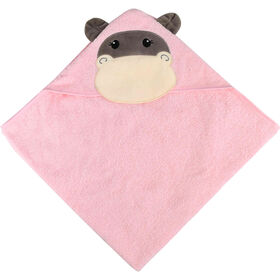 Toalha de Banho Capuz 80x80cm Hipop&oacute;tamo Happy Bear