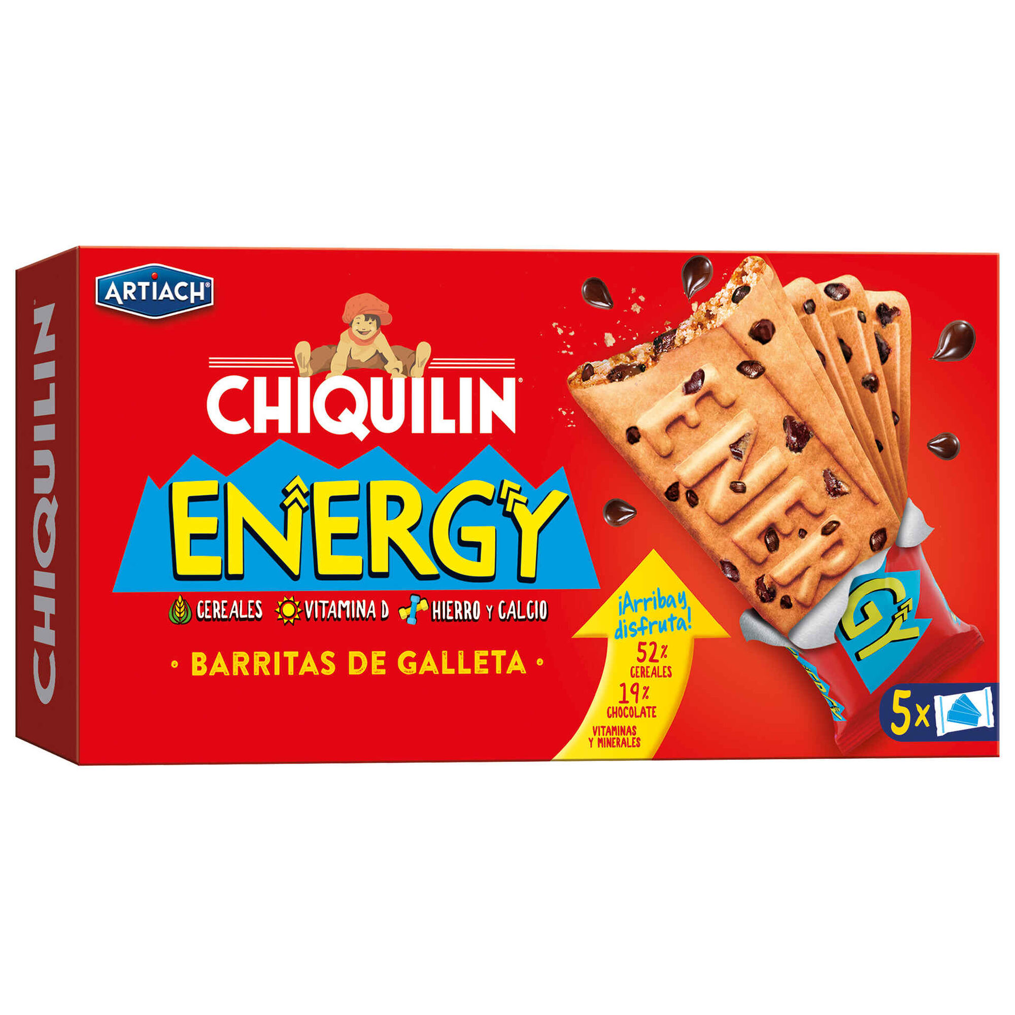 Bolachas com Pepitas de Chocolate Energy Chiquilin
