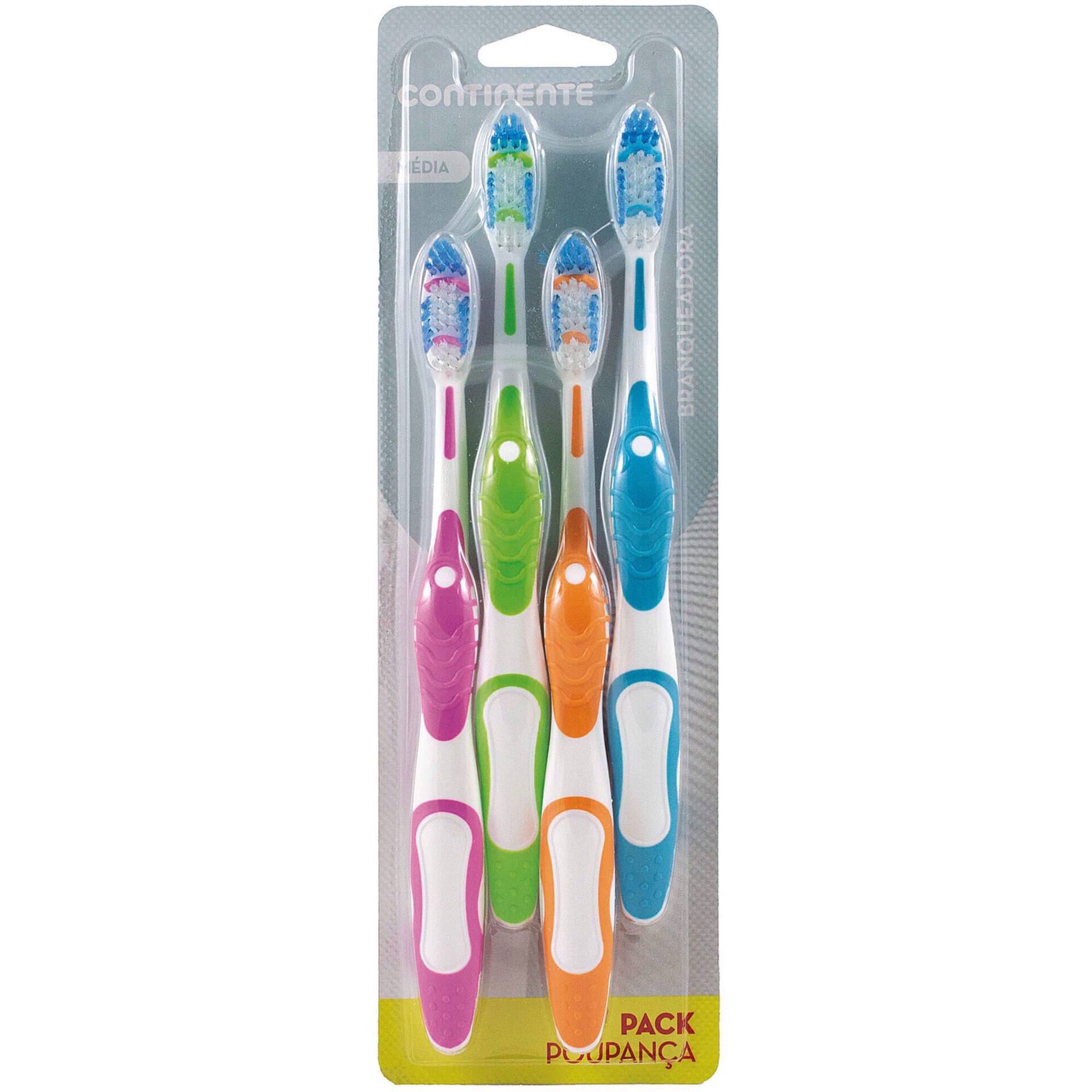 Escova de Dentes Efeito Branqueador Média Pack Poupança