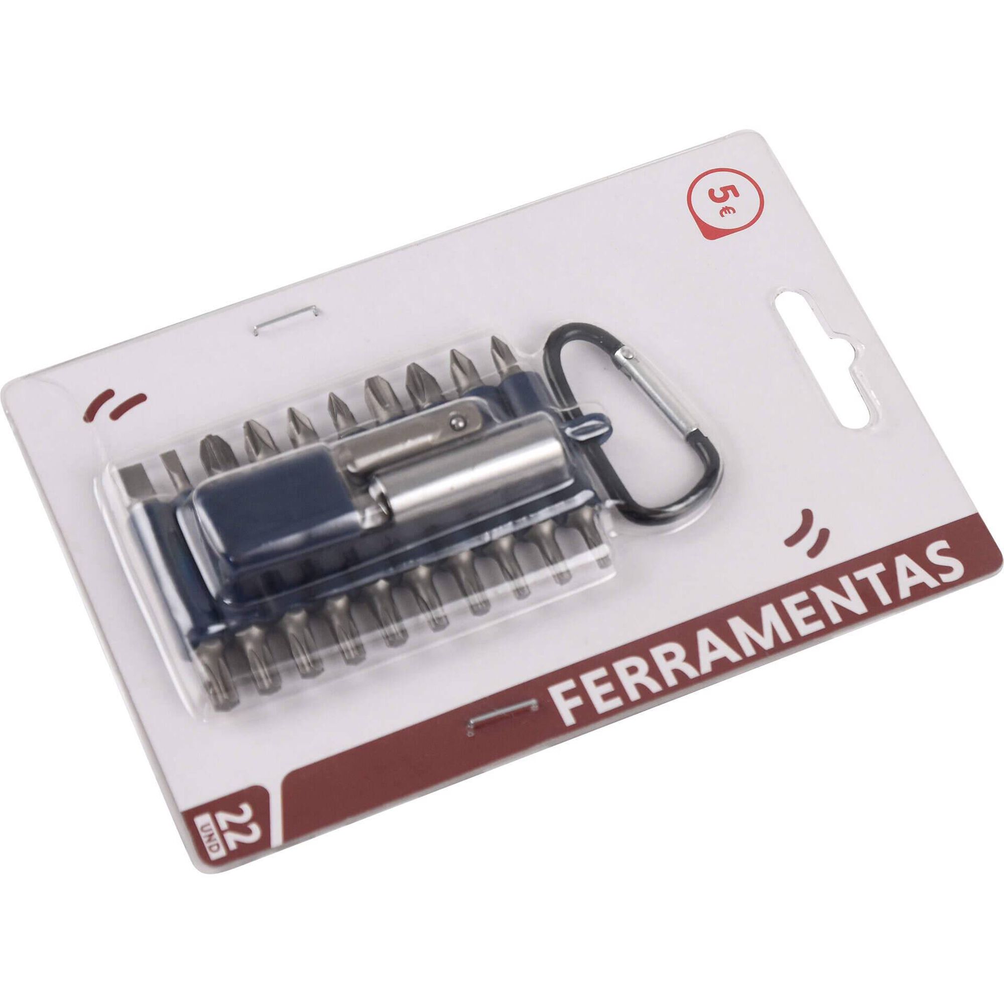 Conjunto de Ferramentas Port&aacute;til 21 Pe&ccedil;as Bazar&atilde;o
