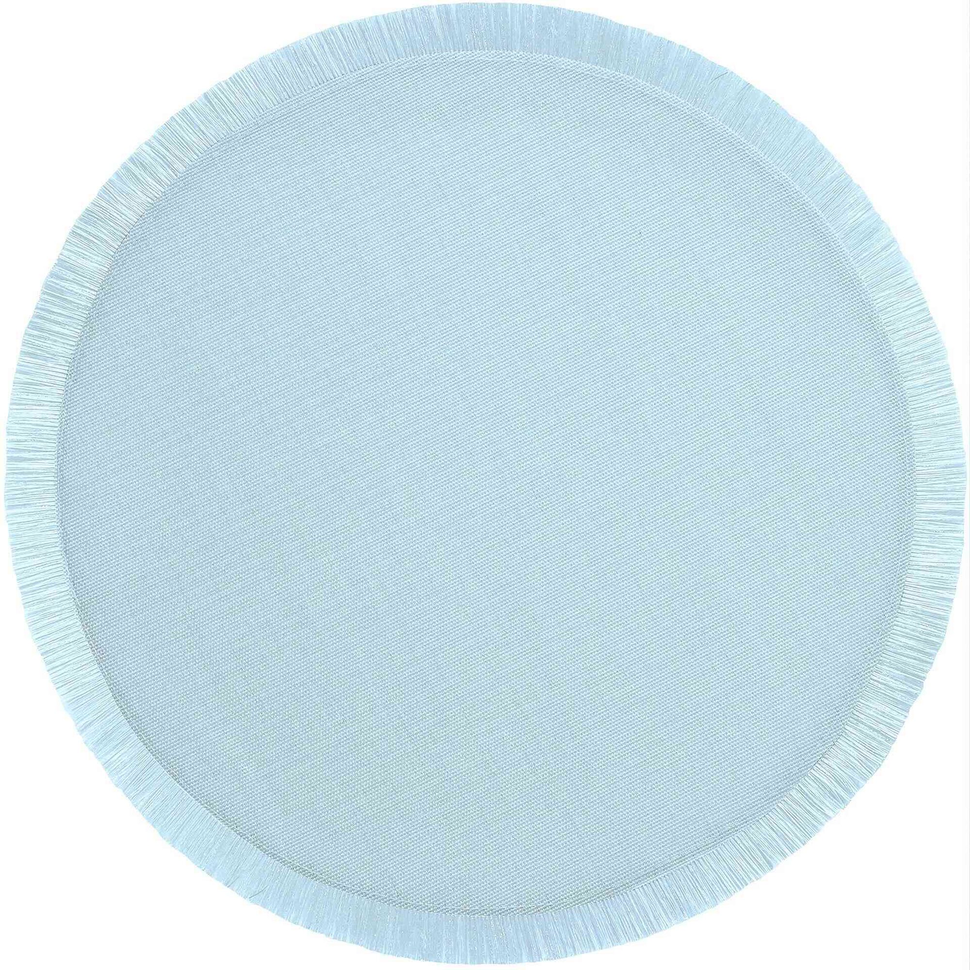 Individual Franja 38cm Prateado