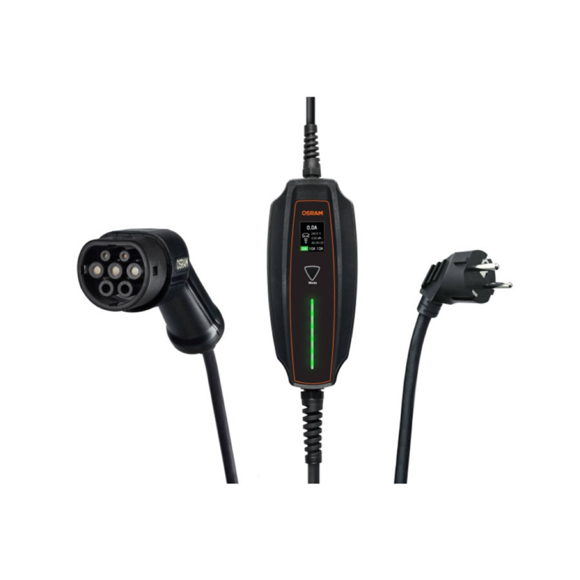 Cabo EV Carregamento de Carro El&eacute;trico T2 6/10/16A 1,3/2,2/3,6W