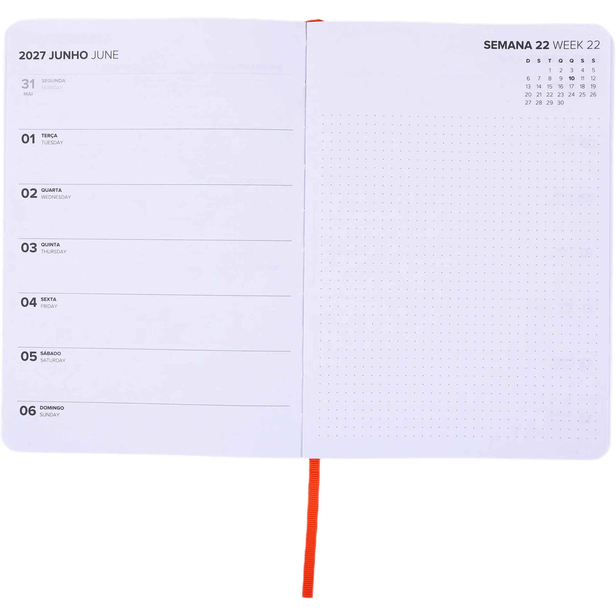 Agenda Semanal 2027 A5 Xadrez (v&aacute;rias cores) Note!