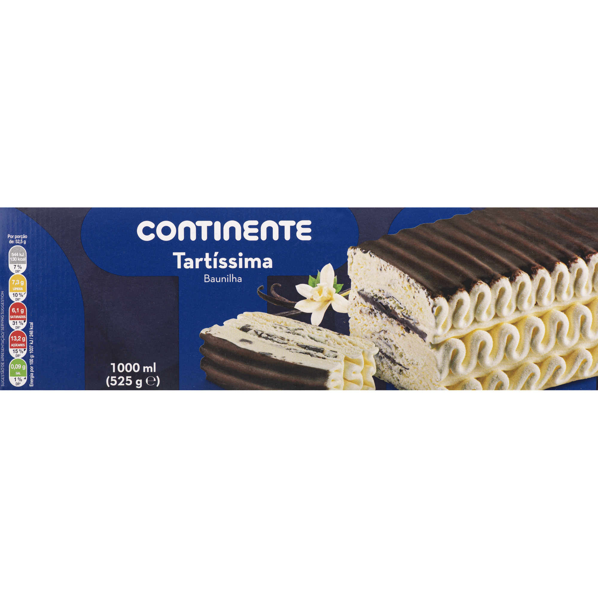 Tarte Gelada Baunilha e Chocolate