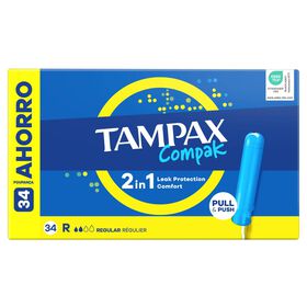 Tamp&otilde;es Compak Regular Com Aplicador Tampax
