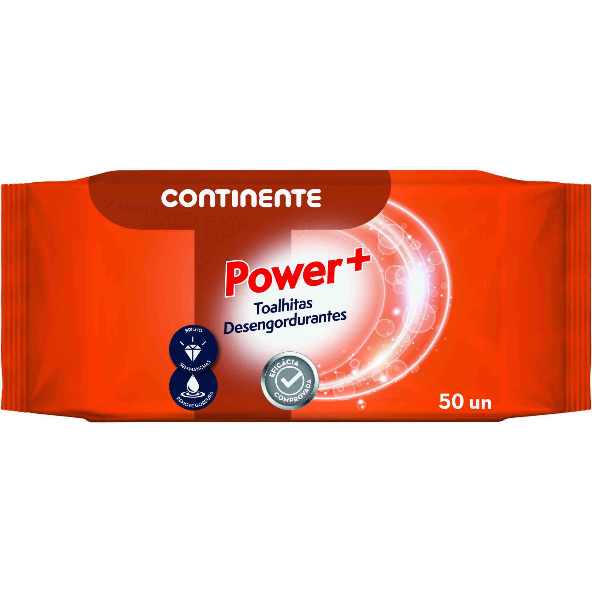 Toalhitas Desengordurantes Power+