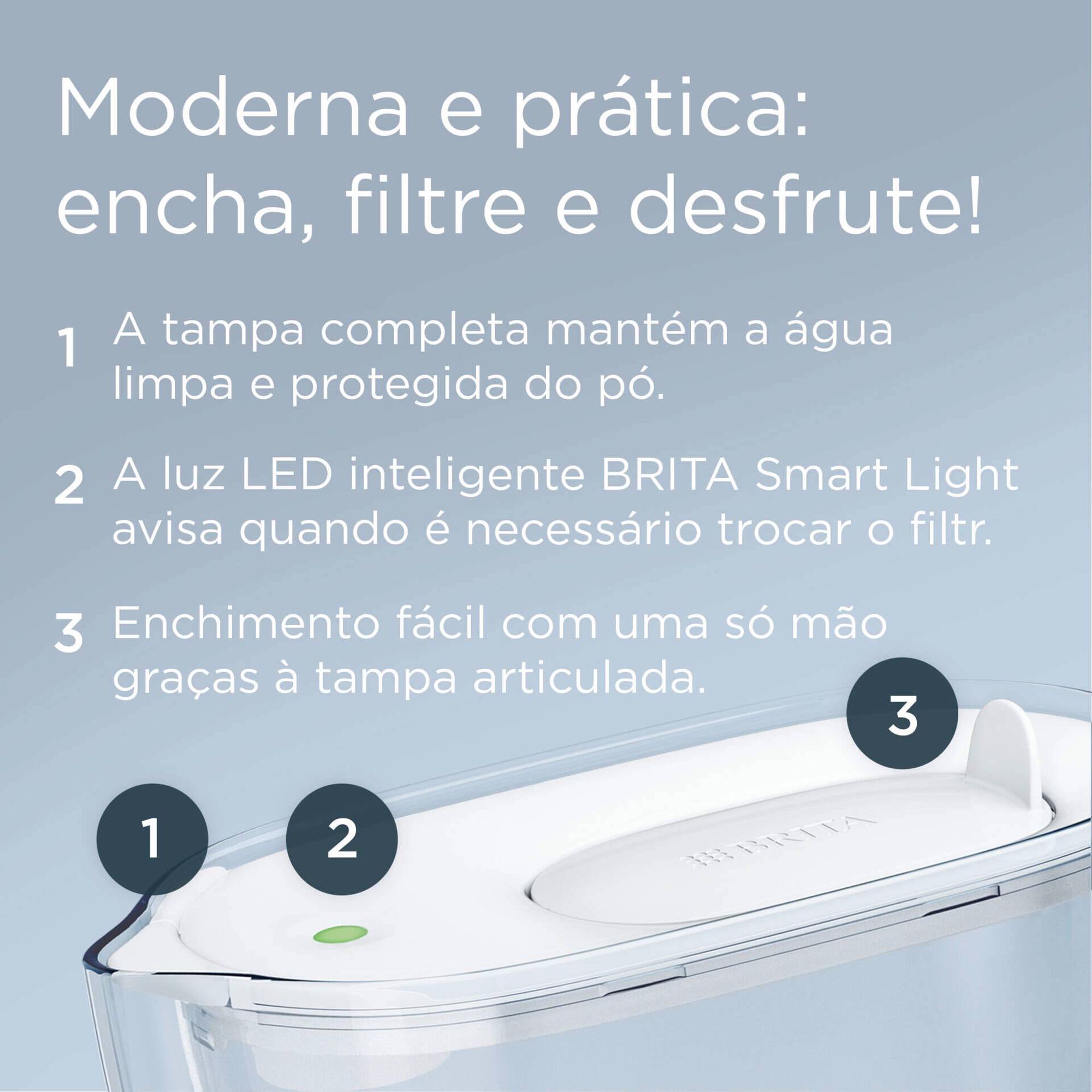 Jarro de Filtro de &Aacute;gua Style Essential Expert Calc&aacute;rio Brita