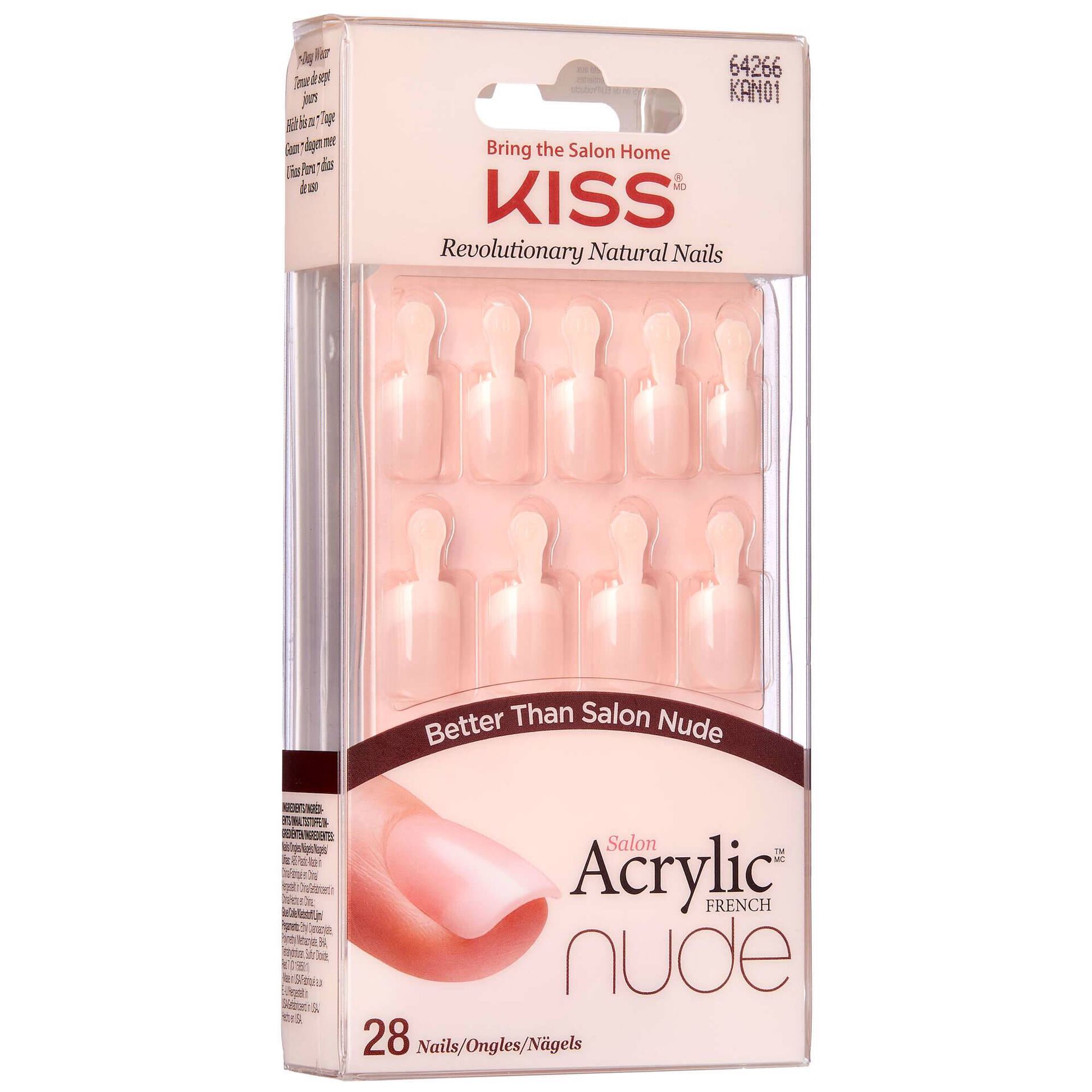 Unhas Falsas Salon Acrylic Nude Breathtaking