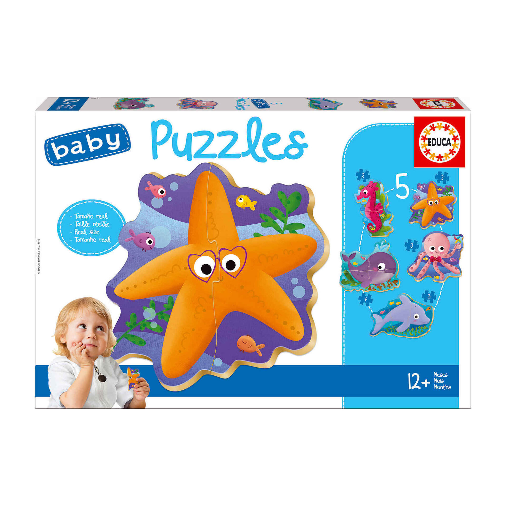 Puzzles Bebé Educativos 2 a 4 Peças (vários modelos)