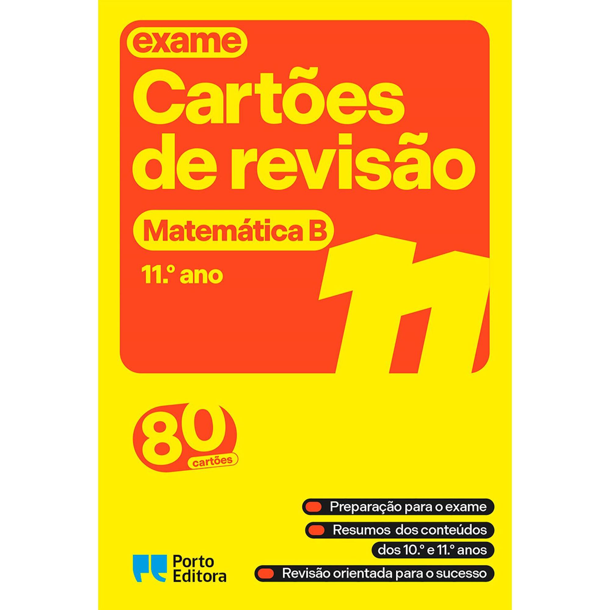 Cart&otilde;es de Revis&atilde;o - Livro Matem&aacute;tica B - 11.&ordm; Ano