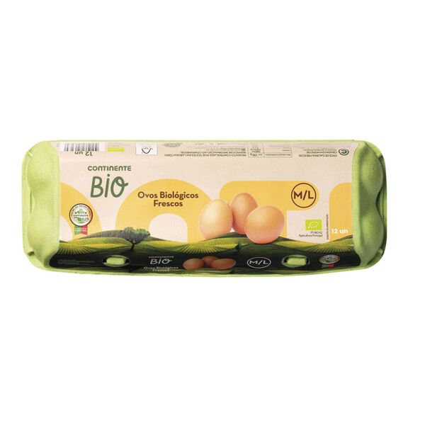 Ovos de Ar Livre Classe M/L Continente Bio