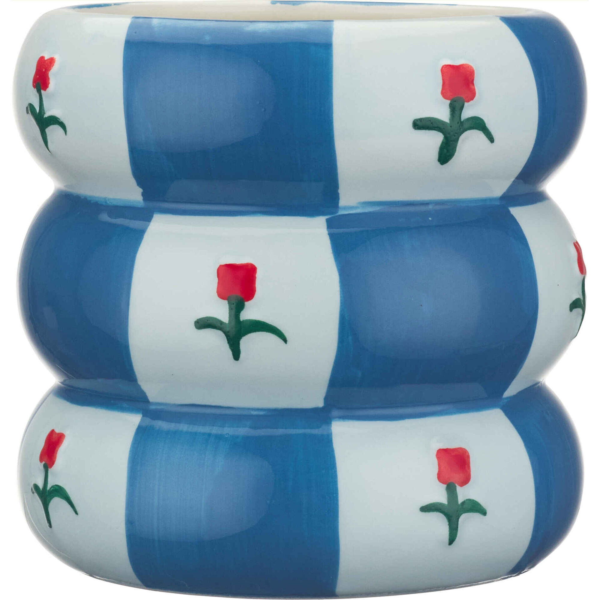 Jarra Tulipas 12x12,3cm Azul Kasa