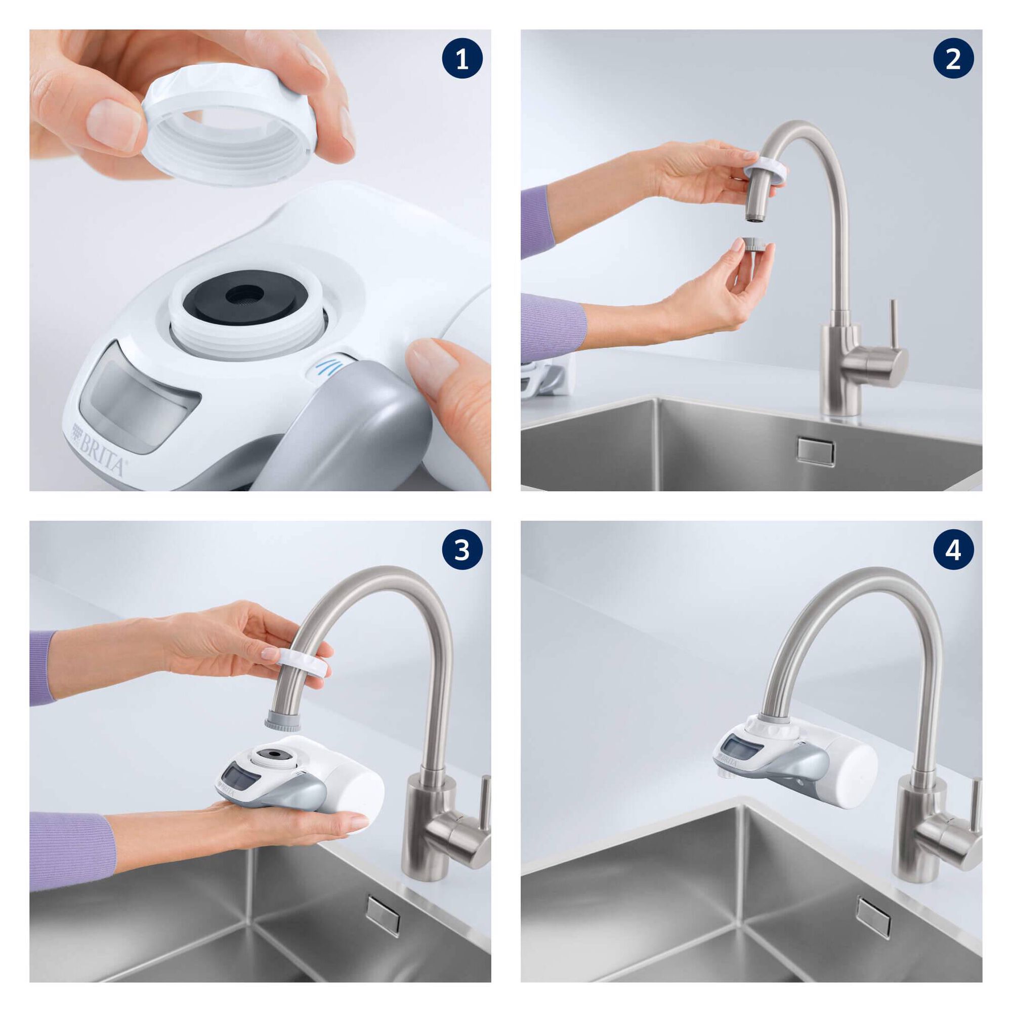 Sistema Filtra&ccedil;&atilde;o &Aacute;gua para Torneira On Tap Brita