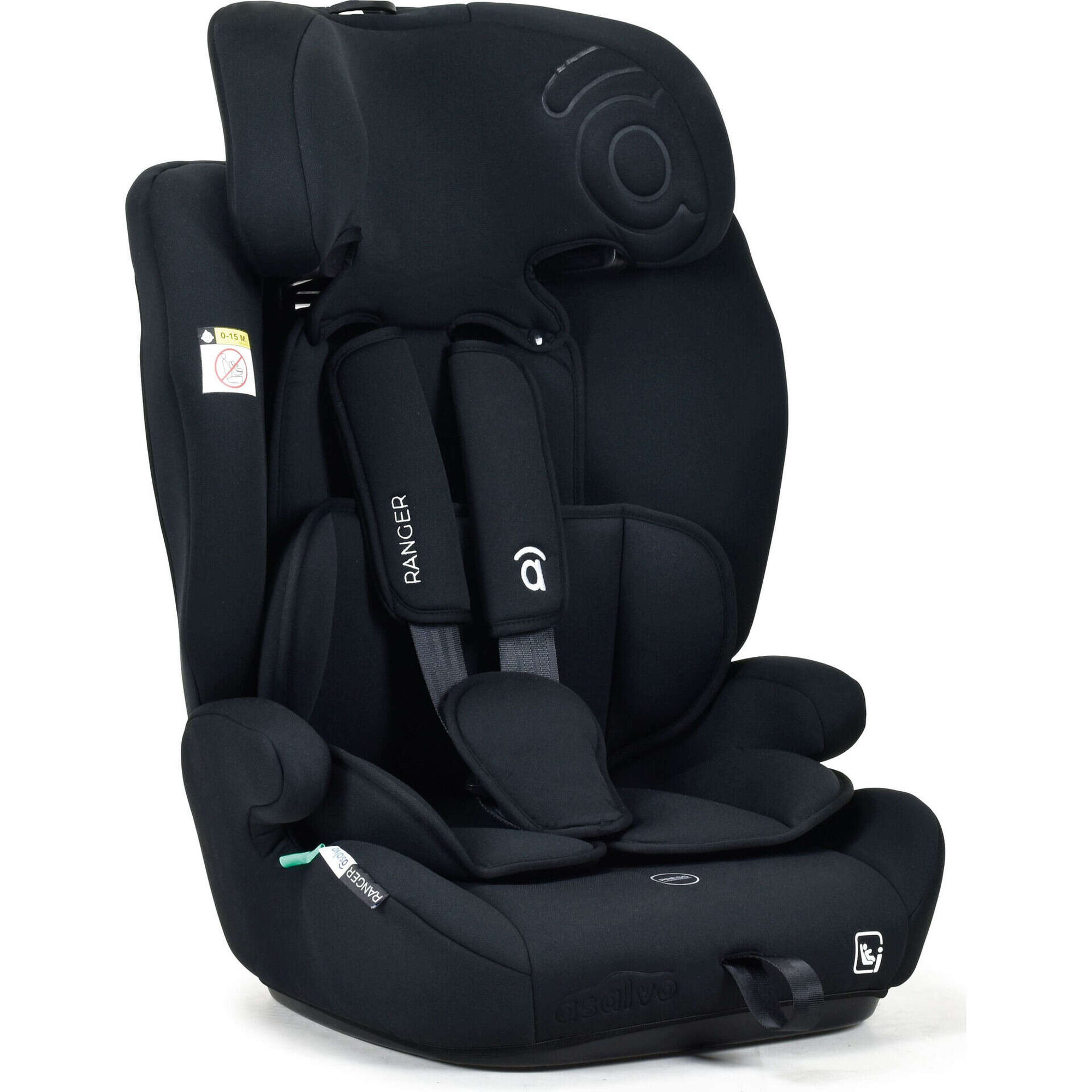 Cadeira Auto I-Size 76-150cm Preta Ranger Asalvo