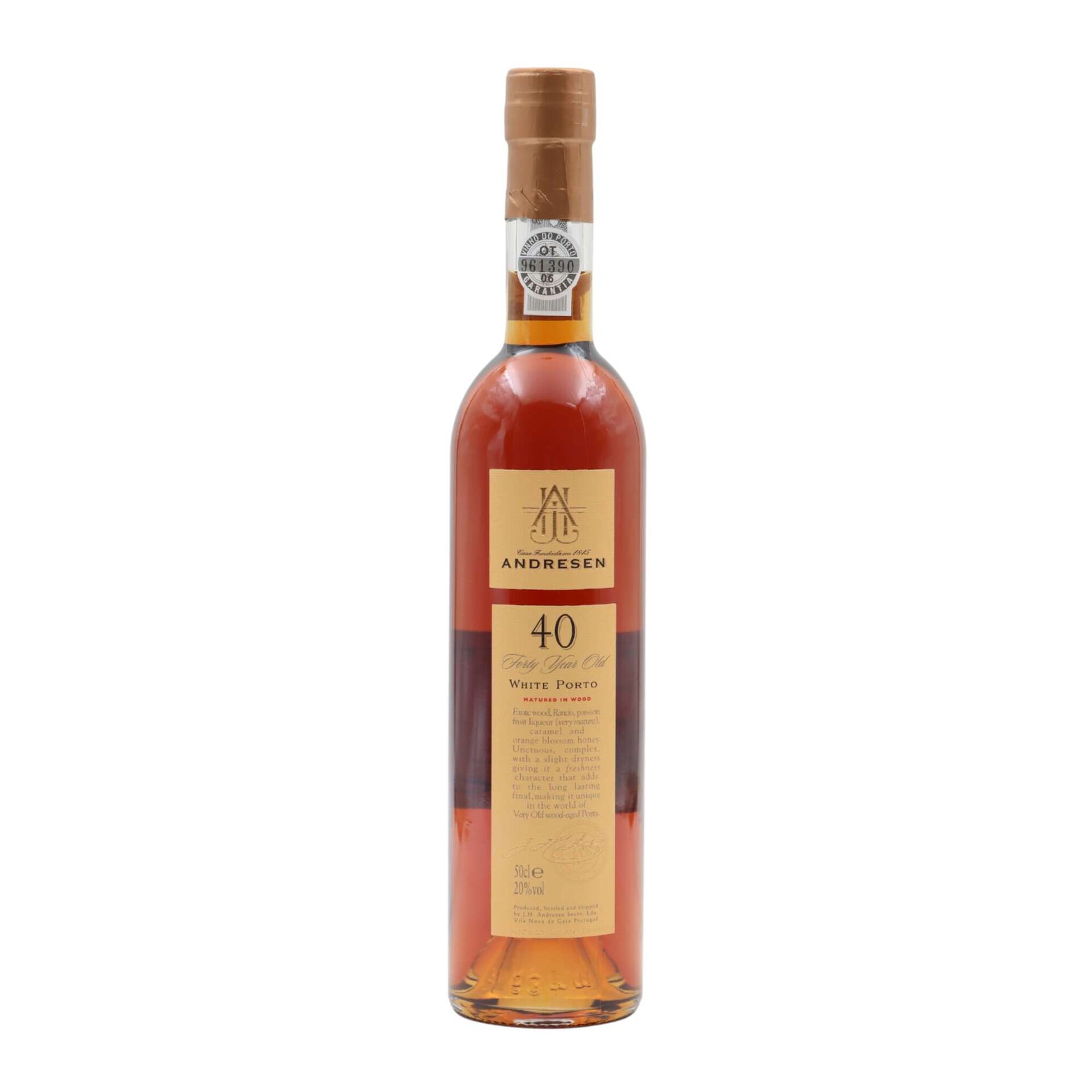 J. H. Andresen 40 Anos Vinho Do Porto Branco