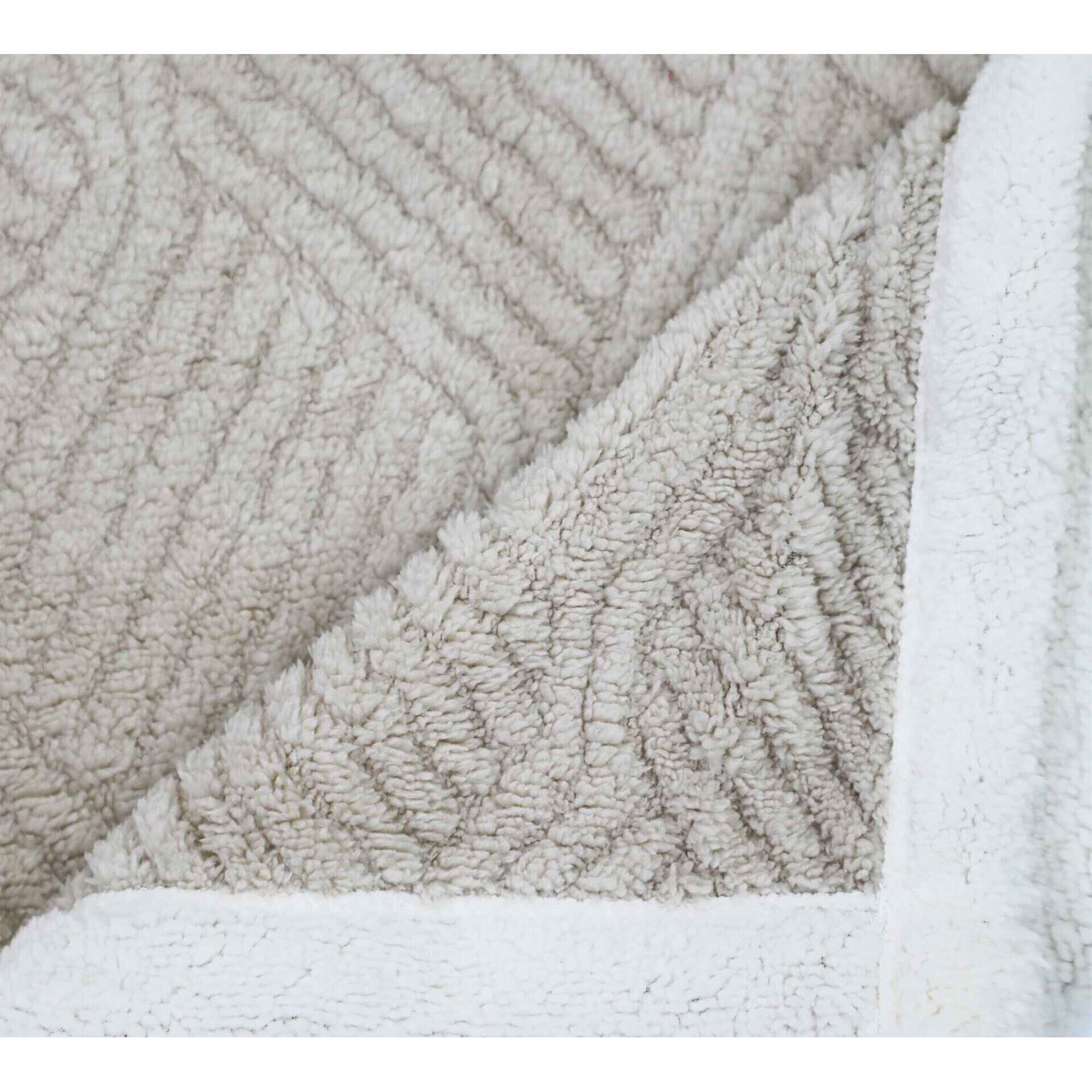 Manta Borreguito Jacquard 160x130cm Bege Kasa