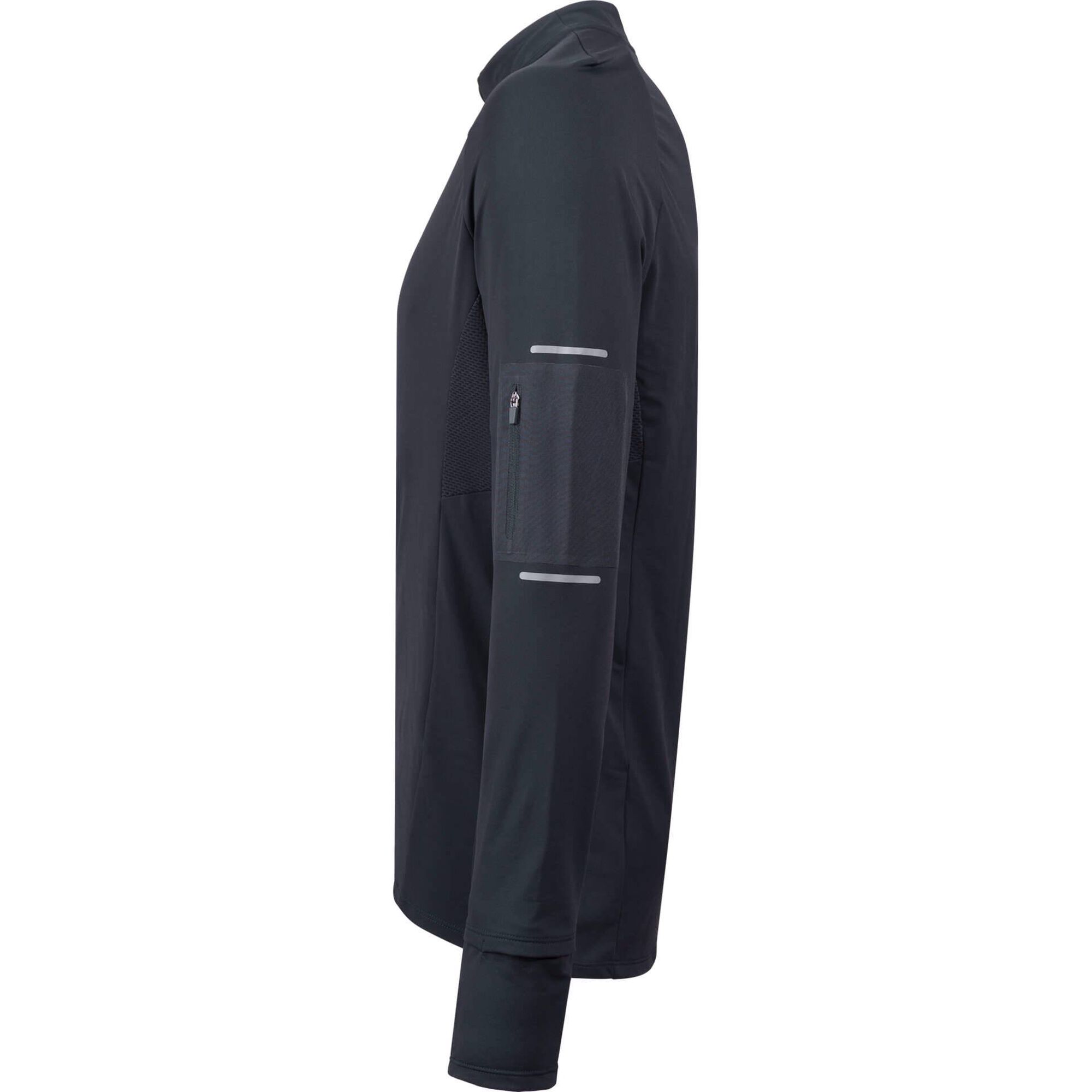 Camisola Fitness Meio Zip Homem Azul XL