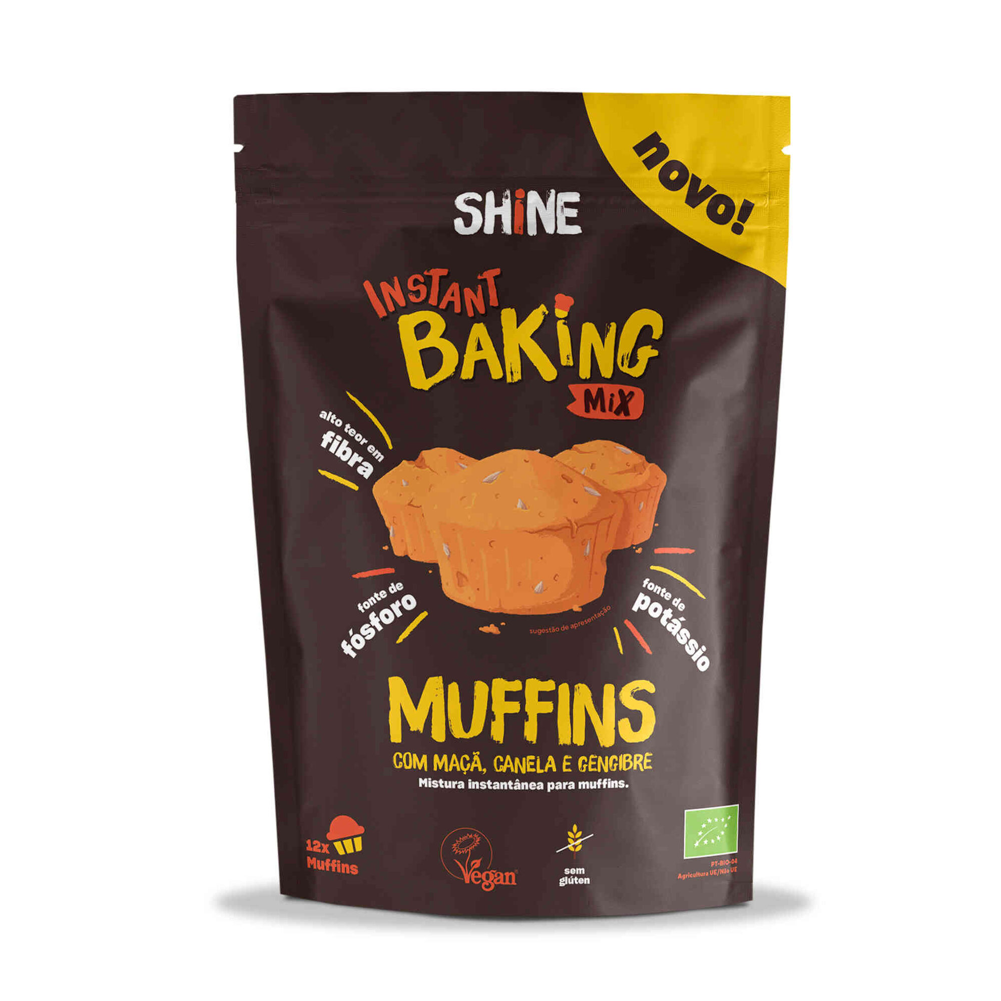 Mistura para Muffins Maçã, Canela e Gengibre sem Glúten