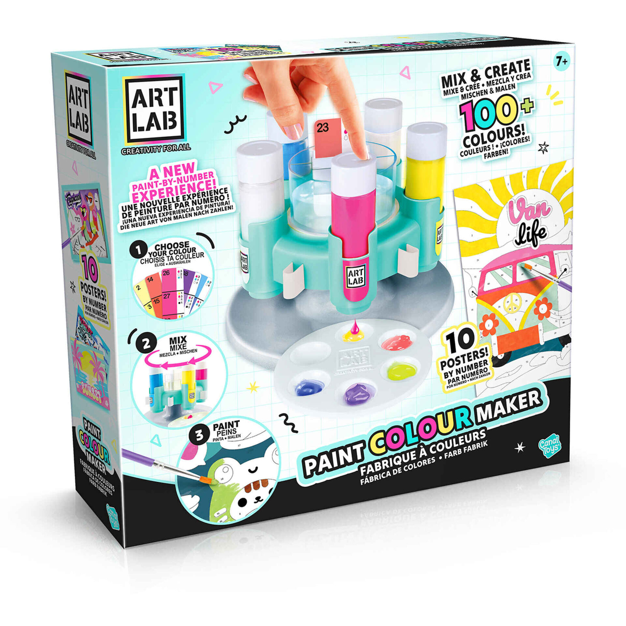 Canal Toys - Kit F&aacute;brica de Tintas Coloridas Art Lab