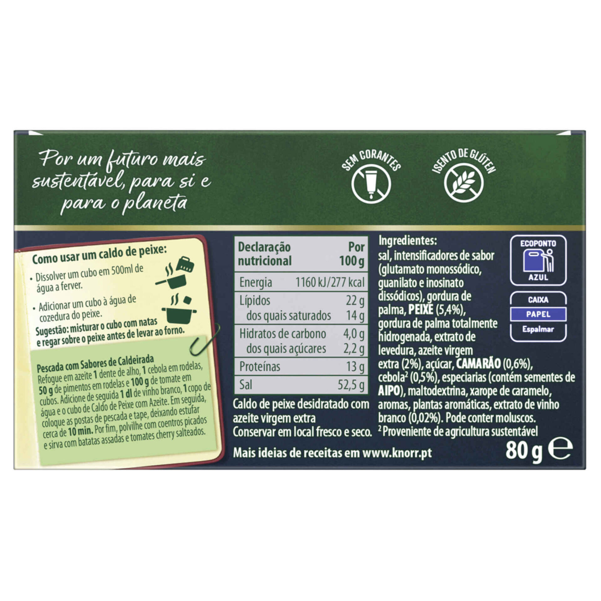 Caldo de Peixe com Azeite Cubos Knorr