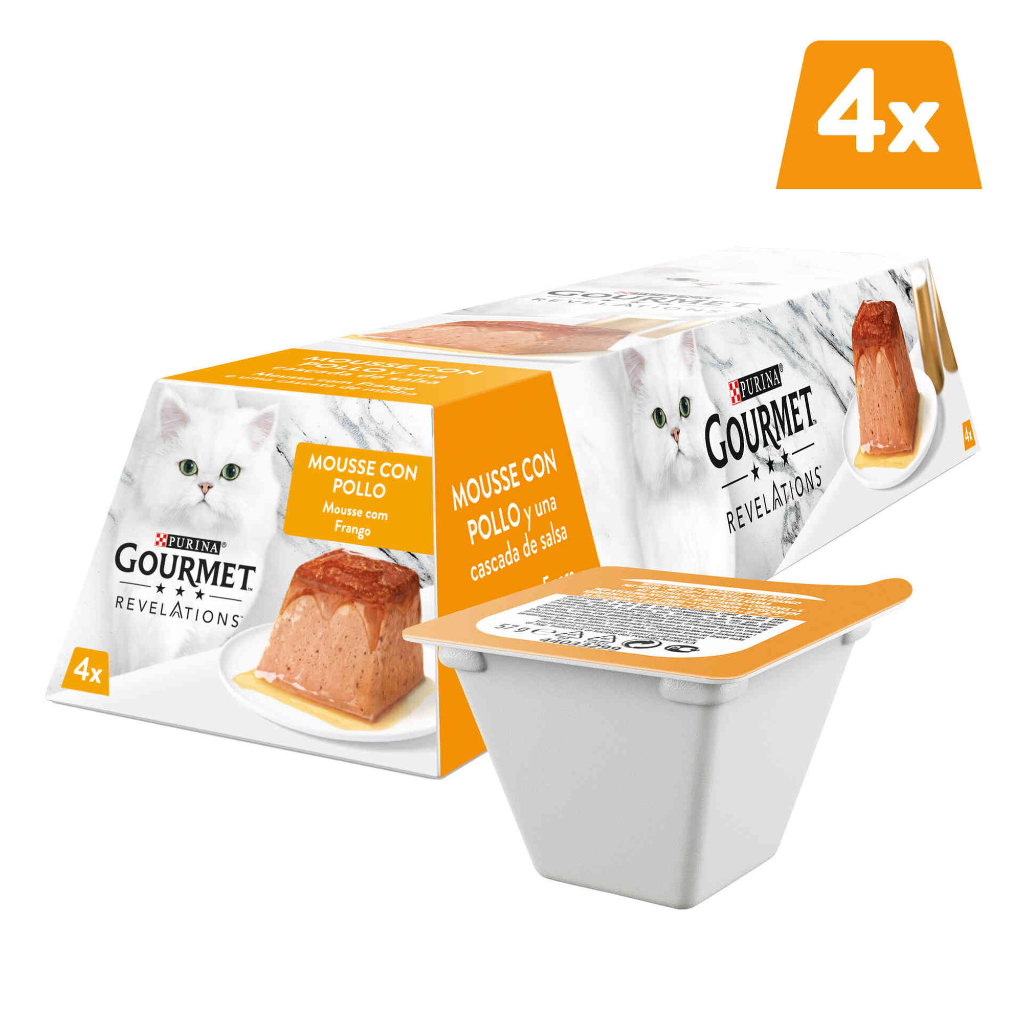 Comida Húmida para Gato Adulto Revelations Mousse Frango Terrina
