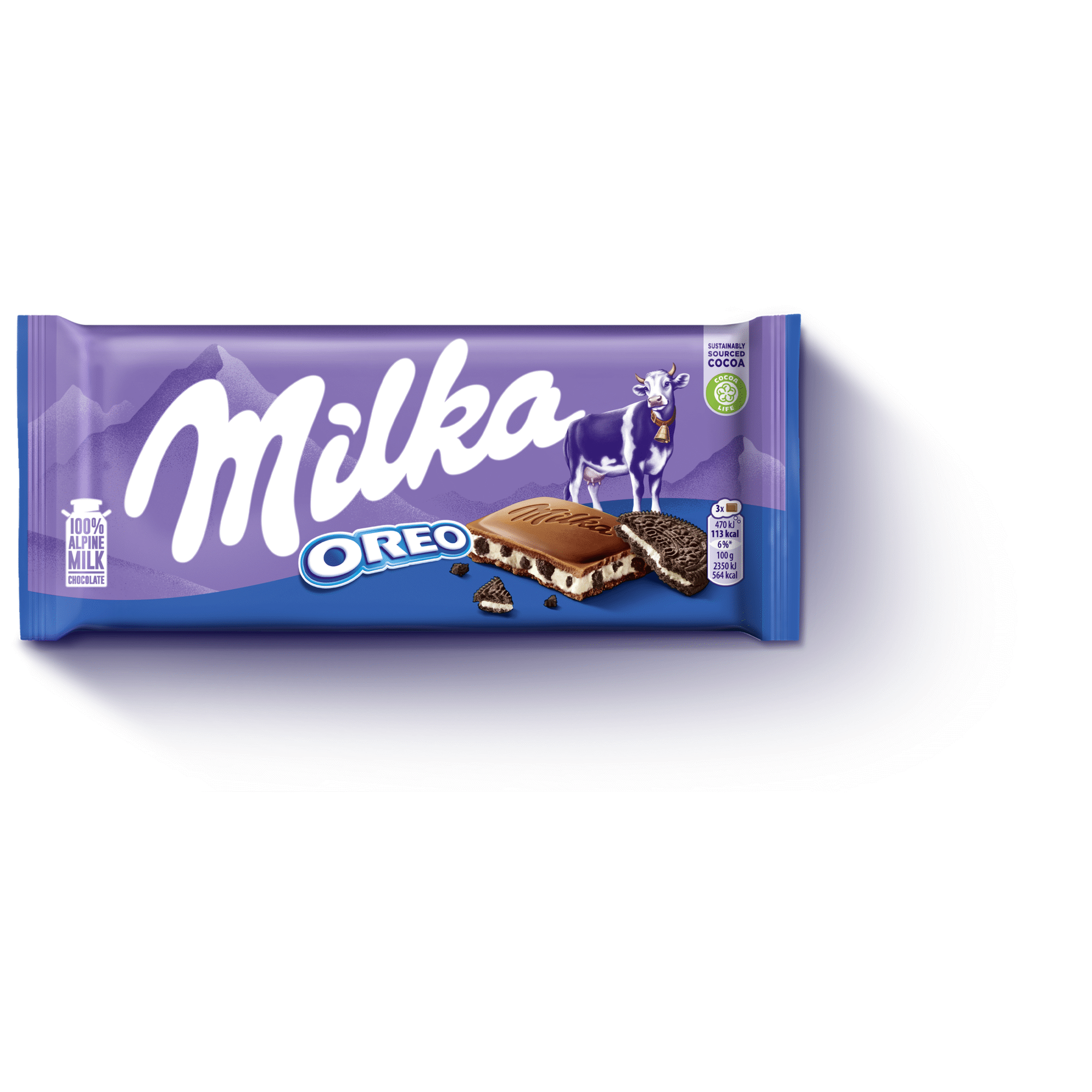 Tablete de Chocolate com Oreo Milka