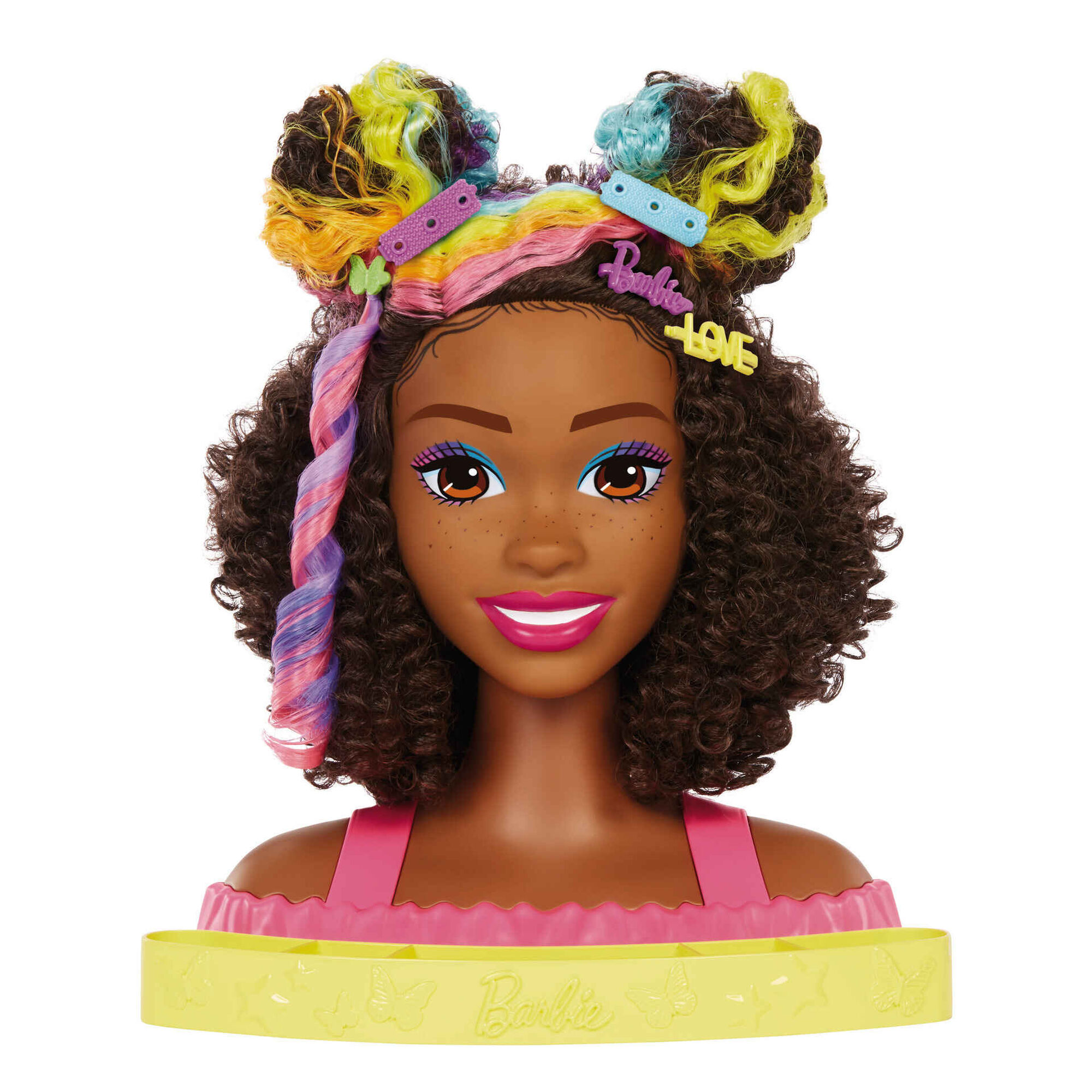 Busto da Boneca Barbie Deluxe Cabelo Encaracolado