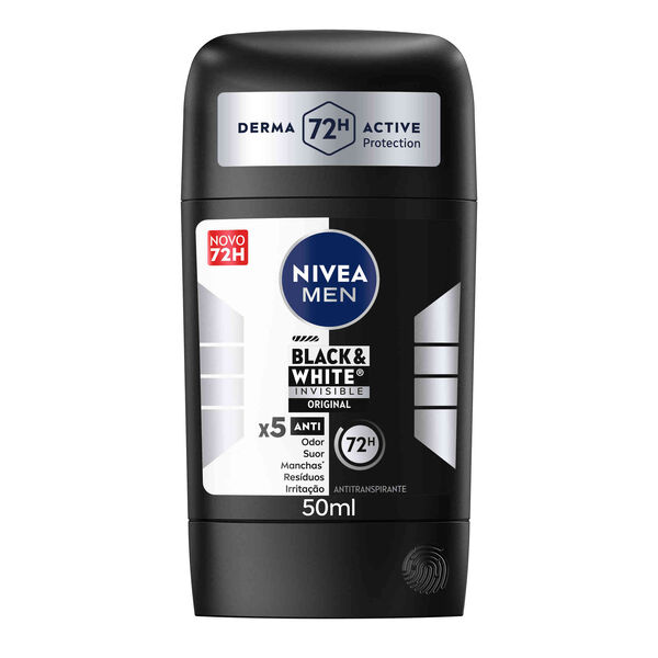 Desodorizante Stick Black & White Original 72H Nivea Men