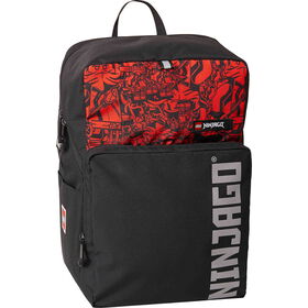 Mochila Quadrada Preta e Vermelha LEGO Ninjago