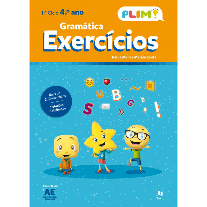 Plim! Exercícios de Gramática - 4.º Ano de Texto Editora