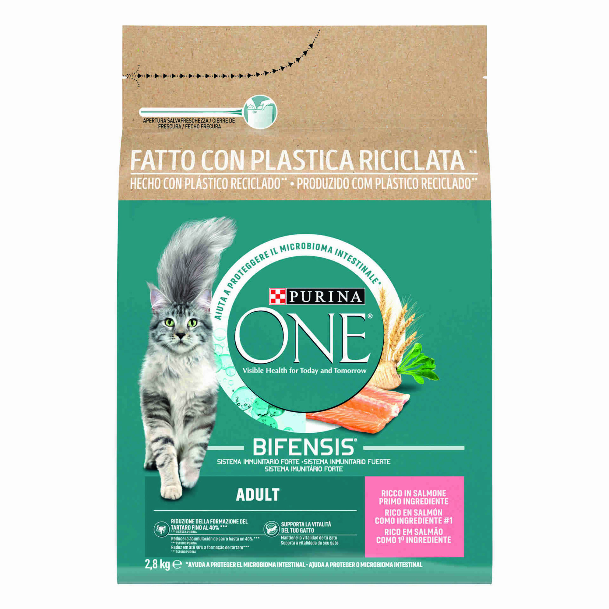 Ra&ccedil;&atilde;o para Gato Adulto Salm&atilde;o Purina One