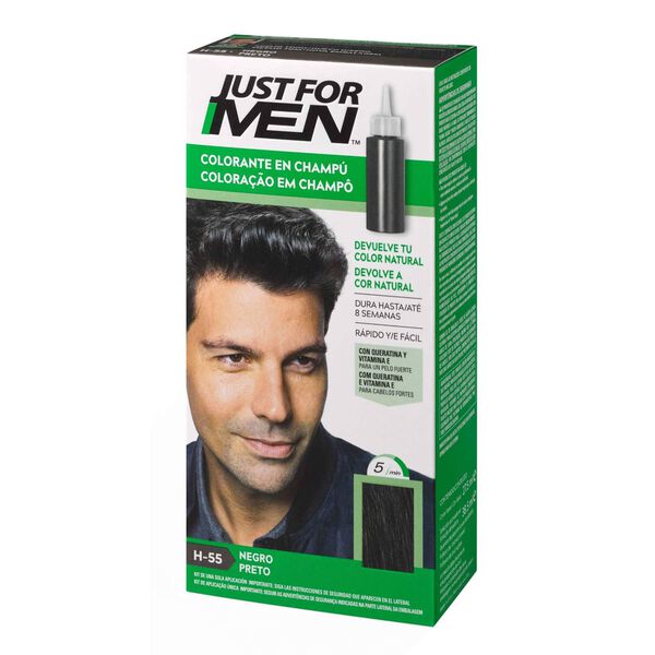 Coloração Temporária Cabelo Preto Just For Men