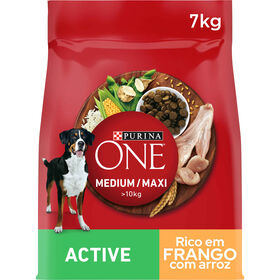 Ra&ccedil;&atilde;o para C&atilde;o Adulto M&eacute;dio e Maxi Frango e Arroz Purina One